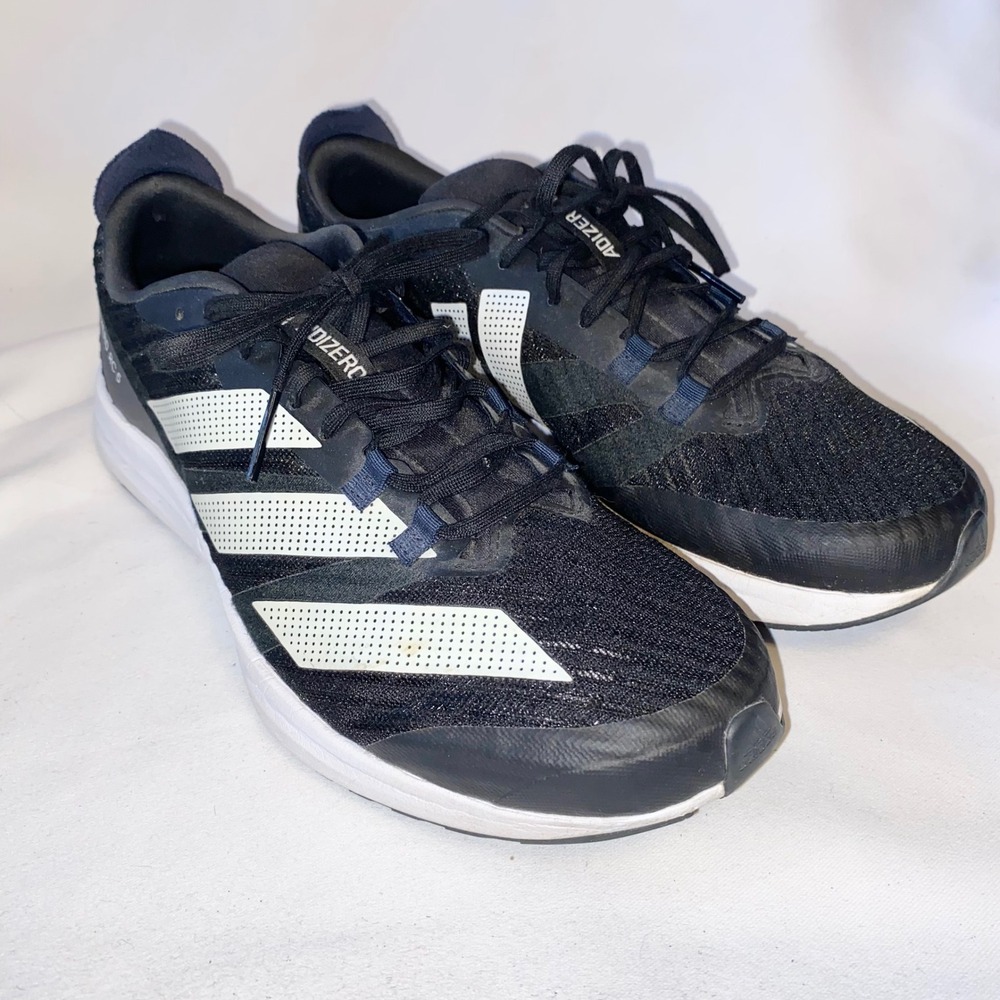 Adidas Adizero RC 5 Mens Running Shoes Black White‎ HQ3680 Size 9